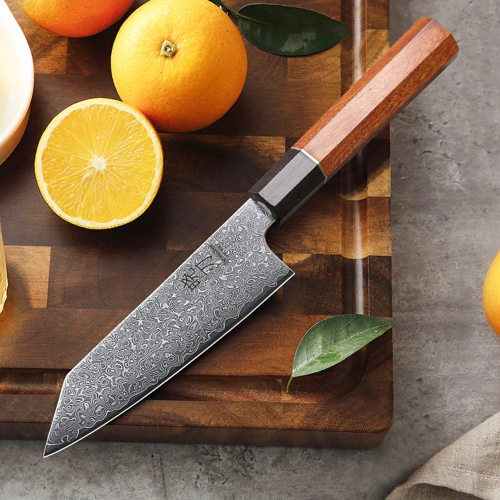 Couteau Japonais Petty 12.5cm, Acier de Damas